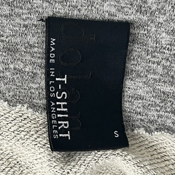 Anthropologie Dolan Size S Heather Gray Frayed Edge Half Zip Waist Length Jacket - Picture 4 of 4